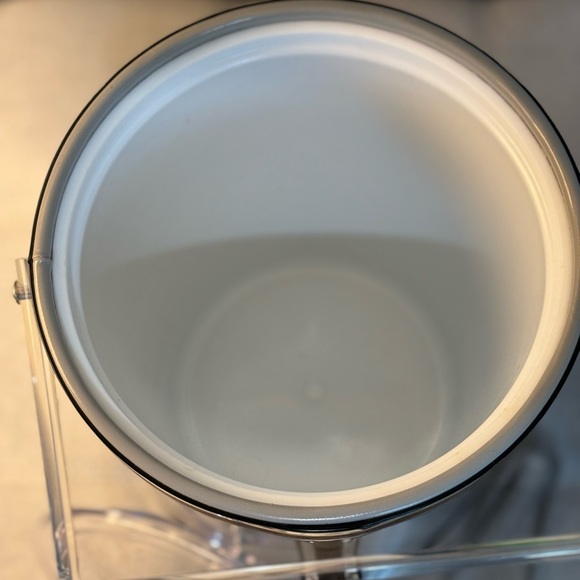 MCM George Briard Ice Bucket- Extra Tall Chrome Ice Bucket Signed - Picture 5 of 10